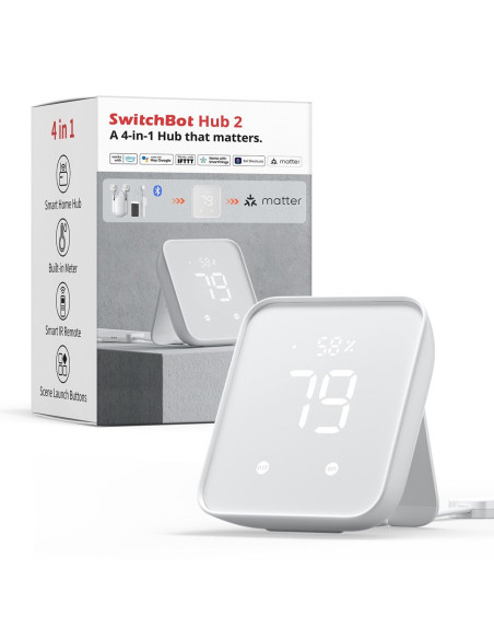 Switchbot Hub 2 Inteligentny Dom - Nadajnik Bezprzewodowy Do Zawieszenia Na Ścianę Podczerwień