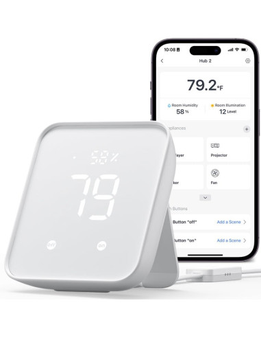 Switchbot Hub 2 Inteligentny Dom - Nadajnik Bezprzewodowy Do Zawieszenia Na Ścianę Podczerwień