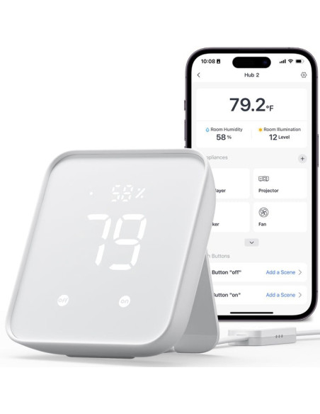Switchbot Hub 2 Inteligentny Dom - Nadajnik Bezprzewodowy Do Zawieszenia Na Ścianę Podczerwień