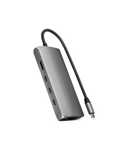 Adapter Usb-C Satechi Multiport 8K - (Usb-C, Hdmi, 3X Usb 3.2 Gen 2 10Gbps, 1X Usb 3.2 Gen 1 5Gbps, Czytnik Kart Sd Uhs-Ii, Ethe