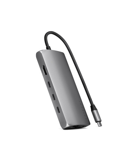 Adapter Usb-C Satechi Multiport 8K - (Usb-C, Hdmi, 3X Usb 3.2 Gen 2 10Gbps, 1X Usb 3.2 Gen 1 5Gbps, Czytnik Kart Sd Uhs-Ii, Ethe