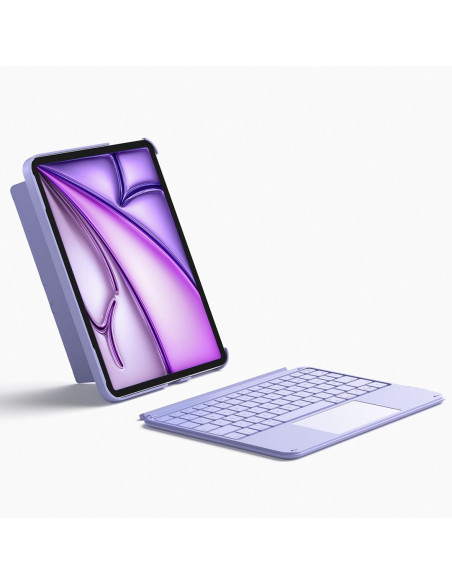 Klawiatura Ipad 11" Ipad Air 4/5Gen Qwertz Fioletowy
