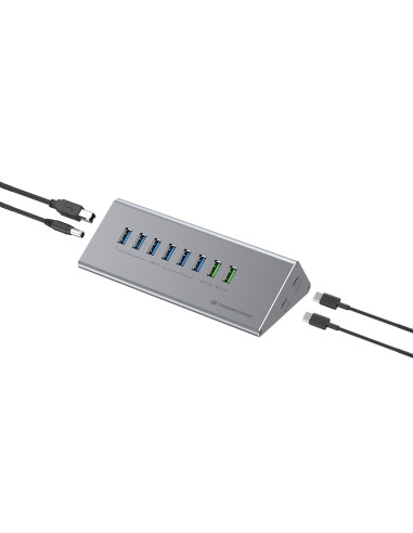 Conceptronic 10-Portowy Koncentrator Usb-A3.0/-C Adapter -  6Xa3.0+M.netz. Gr