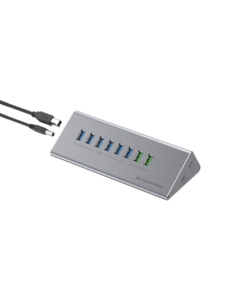 Conceptronic 10-Portowy Koncentrator Usb-A3.0/-C Adapter -  6Xa3.0+M.netz. Gr