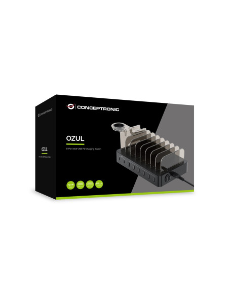 Conceptronic Ozul02B Ładowarka Do Urządzeń Przenośnych Uniwersalne Czarny Prąd Przemienny Wewnętrzna