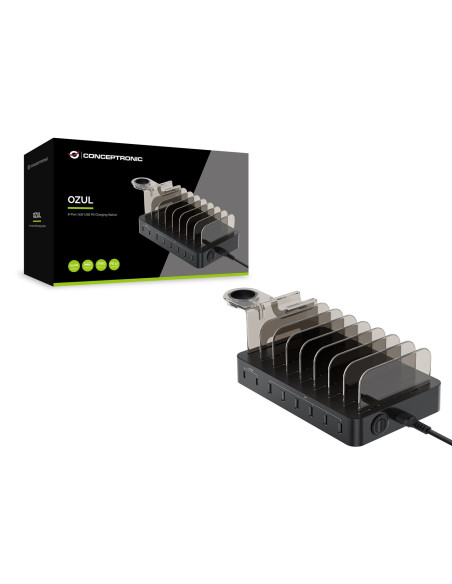 Conceptronic Ozul02B Ładowarka Do Urządzeń Przenośnych Uniwersalne Czarny Prąd Przemienny Wewnętrzna