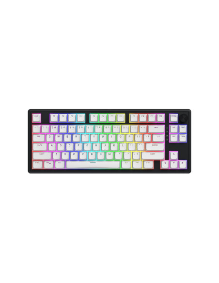Hator Skyfall Wireless 80 Klawiatura Gaming Usb + Rf Wireless + Bluetooth Qwerty Us English Czarny, Biały