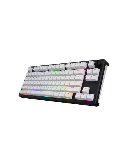 Hator Skyfall Wireless 80 Klawiatura Gaming Usb + Rf Wireless + Bluetooth Qwerty Us English Czarny, Biały
