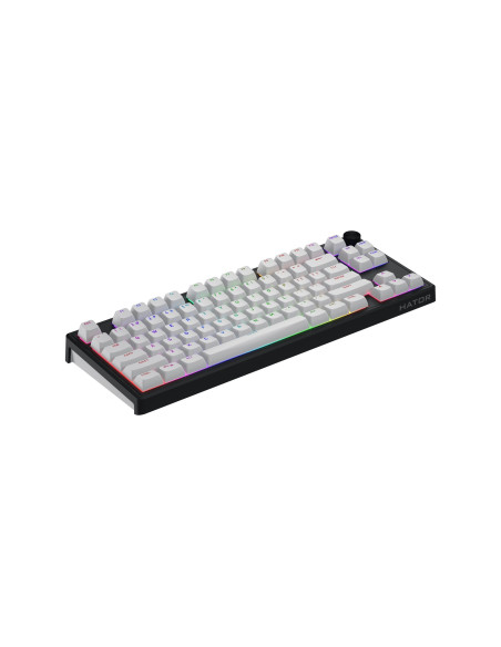 Hator Skyfall Wireless 80 Klawiatura Gaming Usb + Rf Wireless + Bluetooth Qwerty Us English Czarny, Biały