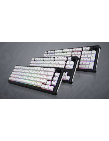 Hator Skyfall Wireless 80 Klawiatura Gaming Usb + Rf Wireless + Bluetooth Qwerty Us English Czarny, Biały