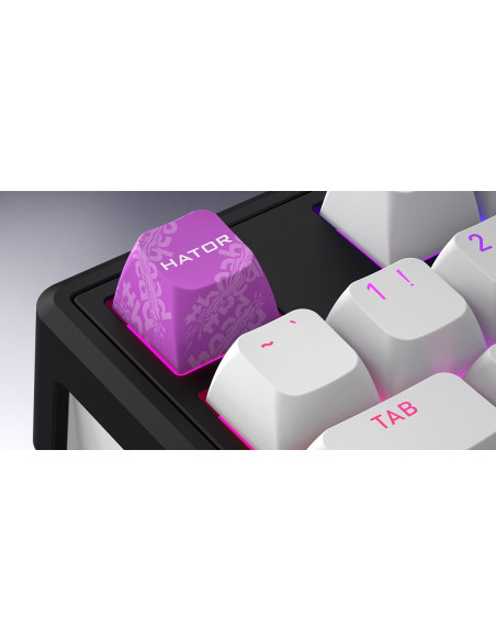Hator Skyfall Wireless 80 Klawiatura Gaming Usb + Rf Wireless + Bluetooth Qwerty Us English Czarny, Biały