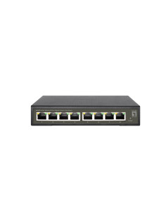Levelone Ges-2108 Przełącznik Sieciowy Zarządzany L2 Gigabit Ethernet (10/100/1000) Czarny