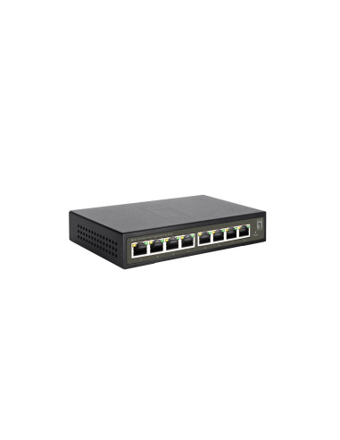 Levelone Ges-2108 Przełącznik Sieciowy Zarządzany L2 Gigabit Ethernet (10/100/1000) Czarny
