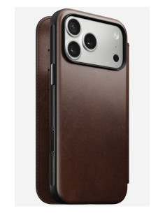 Nomad Modern Leather Folio Pokrowiec Na Telefon Komórkowy 16 Cm (6.3") Brązowy