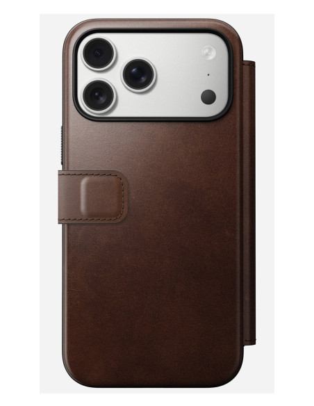 Nomad Modern Leather Folio Pokrowiec Na Telefon Komórkowy 16 Cm (6.3") Brązowy