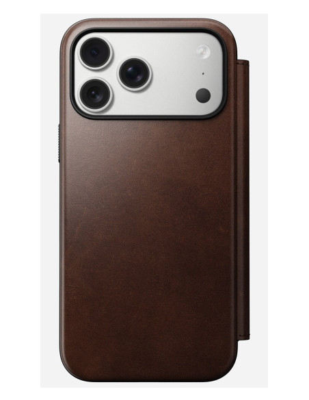 Nomad Modern Leather Folio Pokrowiec Na Telefon Komórkowy 16 Cm (6.3") Brązowy