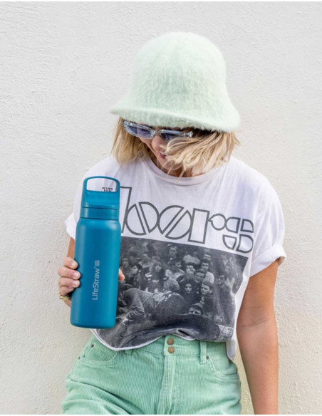 Lifestraw Lgv42Sasww Filtr Do Wody Butelka Filtrująca Wodę 0,7 L Niebieski