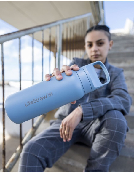 Lifestraw Lgv42Sasww Filtr Do Wody Butelka Filtrująca Wodę 0,7 L Niebieski