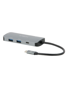 Mobilis 001382 Stacja Dokująca Przewodowa Usb 3.2 Gen 1 (3.1 Gen 1) Type-C Czarny, Szary