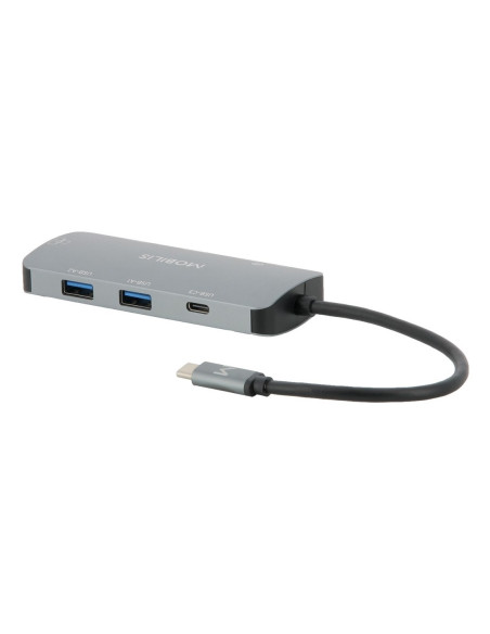 Mobilis 001382 Stacja Dokująca Przewodowa Usb 3.2 Gen 1 (3.1 Gen 1) Type-C Czarny, Szary