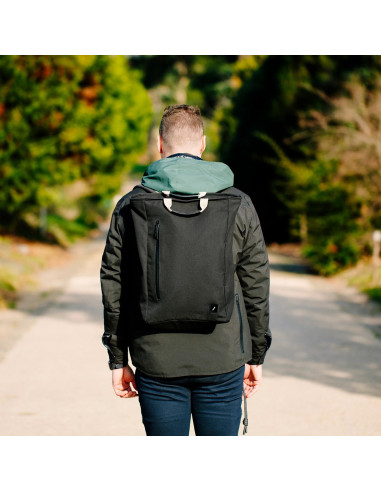Native Union Backpack-Blk Plecak Plecak Turystyczny Czarny Tkanina, Poli(Tereftalan Etylenu) (Pet), Tworzywo Sztuczne Pochodzące