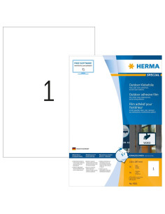Herma 9501 Samoprzylepne Etykiety Prostokąt Na Stałe Biały 50 Szt. 2