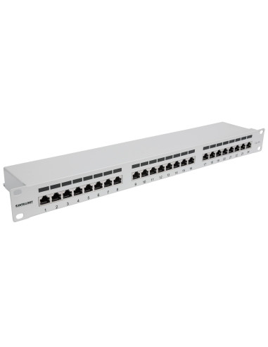 Intellinet 24-Port Cat6A Patchpanel Ftp 1He  Grau