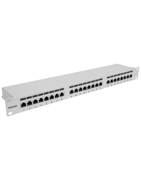 Intellinet 24-Port Cat6A Patchpanel Ftp 1He  Grau