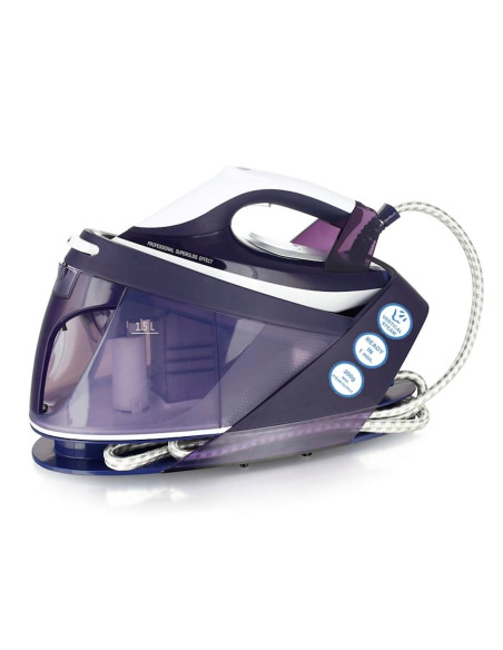 Emerio Sg-123562 Stacja Parowa 2200 W 1,5 L Płyta Ceramiczna Fioletowy, Biały