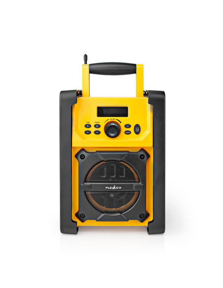 Nedis Rdfm3100Yw Radio Miejsce Pracy Cyfrowy Czarny, Żółty