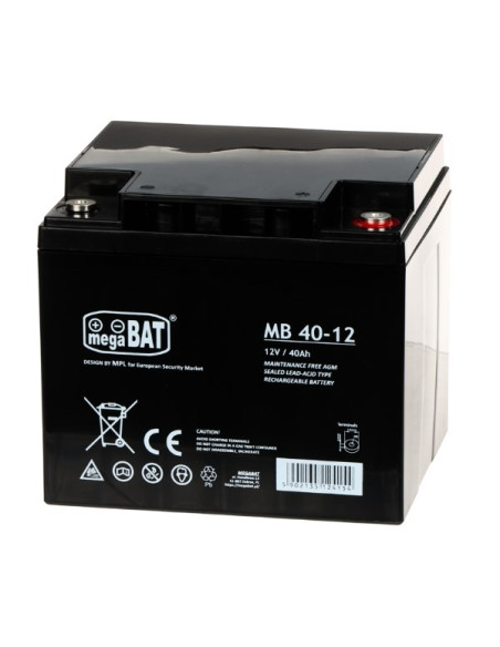 Akumulator 12V/40Ah-Mb Megabat
