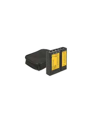 Delock 86107 Tester Kabli Sieciowych Czarny, Żółty