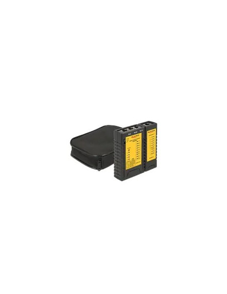 Delock 86107 Tester Kabli Sieciowych Czarny, Żółty