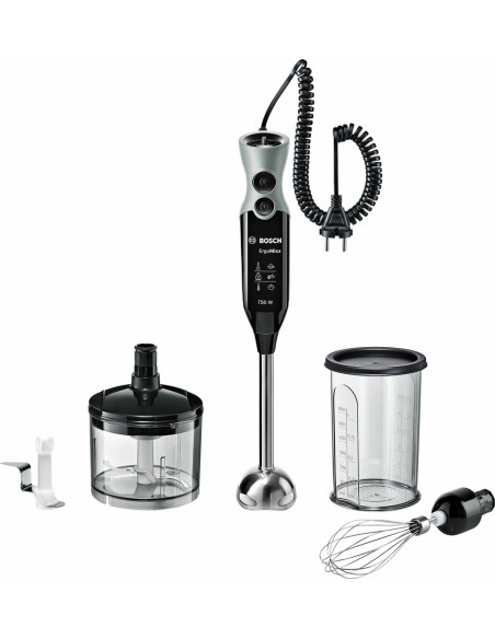 Bosch Msm67170 Blender Blender Immersyjny 750 W Czarny, Srebrny