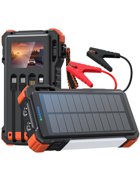 Extralink Powerbank Solarny 12000Mah Jump Starter 1500A Lampa Latarka