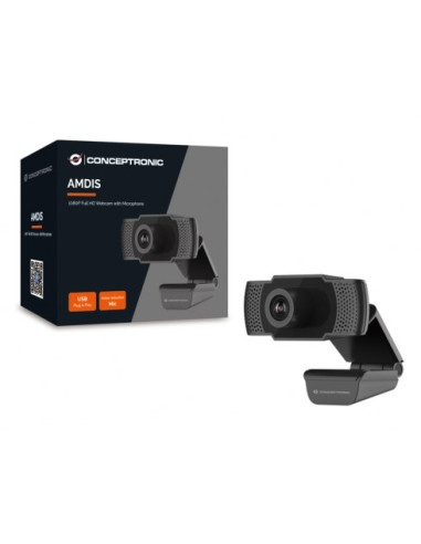 Conceptronic Amdis Kamera Internetowa 2 Mp 1920 X 1080 Px Usb 2.0 Czarny