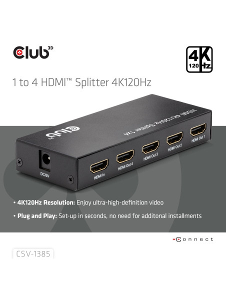 Club3D Umschalter Hdmi 4X Hdmi