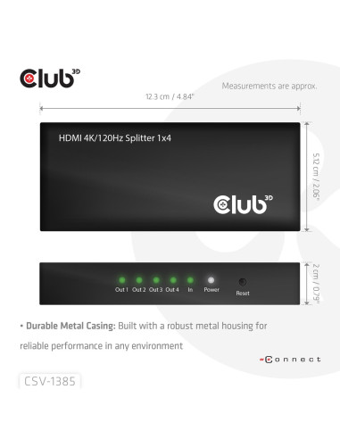 Club3D Umschalter Hdmi 4X Hdmi