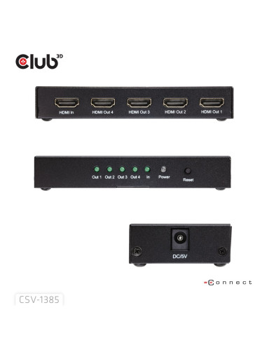 Club3D Umschalter Hdmi 4X Hdmi