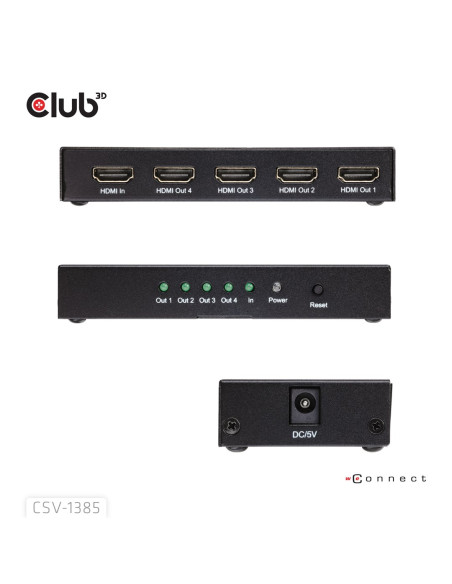 Club3D Umschalter Hdmi 4X Hdmi