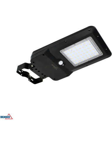 Solarna Oprawa Uliczna Led Bemko Solger 20W 3000Lm 3000/4000/6000K Ip65 Czarna Cz. Pir