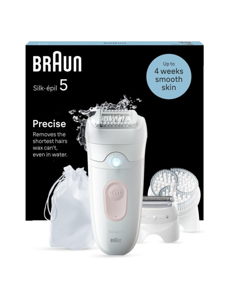 Braun 5-060 Silk-?Pil 5 Epilierer, Wei?/Flamingorosa