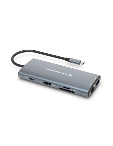 Conceptronic Donn06G Stacja Dokująca Przewodowa Usb 3.2 Gen 1 (3.1 Gen 1) Type-C Szary