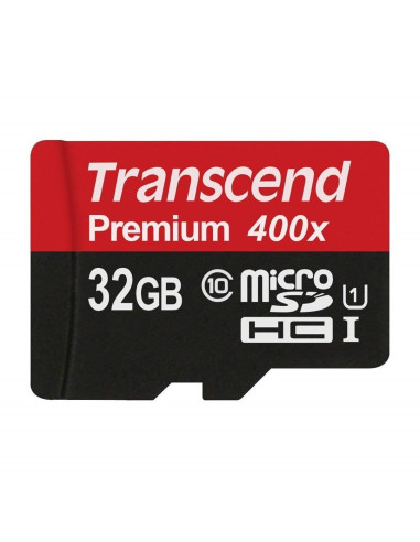 Sd Microsd Card  32Gb Transcend Sdhc Uhs1 W/Adapter