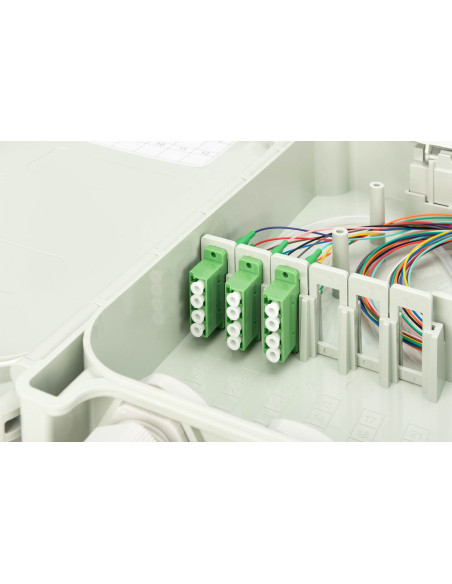 Digitus Obudowa Przyłącza Ftth/Fttb, Zmontowana, Os2, 12 Włókien, Lc/Apc