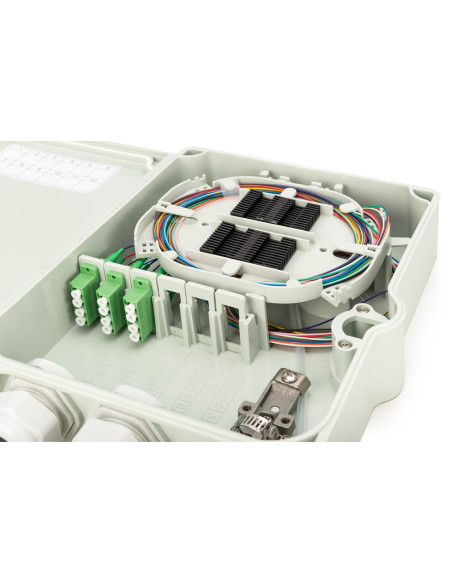 Digitus Obudowa Przyłącza Ftth/Fttb, Zmontowana, Os2, 12 Włókien, Lc/Apc