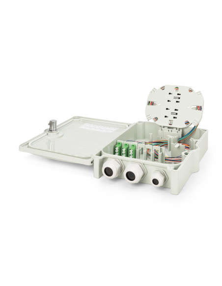 Digitus Obudowa Przyłącza Ftth/Fttb, Zmontowana, Os2, 12 Włókien, Lc/Apc