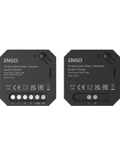 Przekaźnik Bezprzewodowy Engolink, Nadajnik+Odbiornik Sterowany Radiowo, 868Mhz, 230V