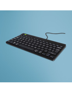 R-Go Tools Ergonomiczna R-Go Compact Break Klawiatura, Z Oprogramowaniem Do Robienia Przerw, Qwerty (Uk), Przewodowa, Czarna
