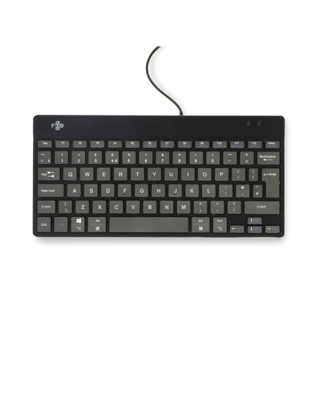 R-Go Tools Ergonomiczna R-Go Compact Break Klawiatura, Z Oprogramowaniem Do Robienia Przerw, Qwerty (Uk), Przewodowa, Czarna